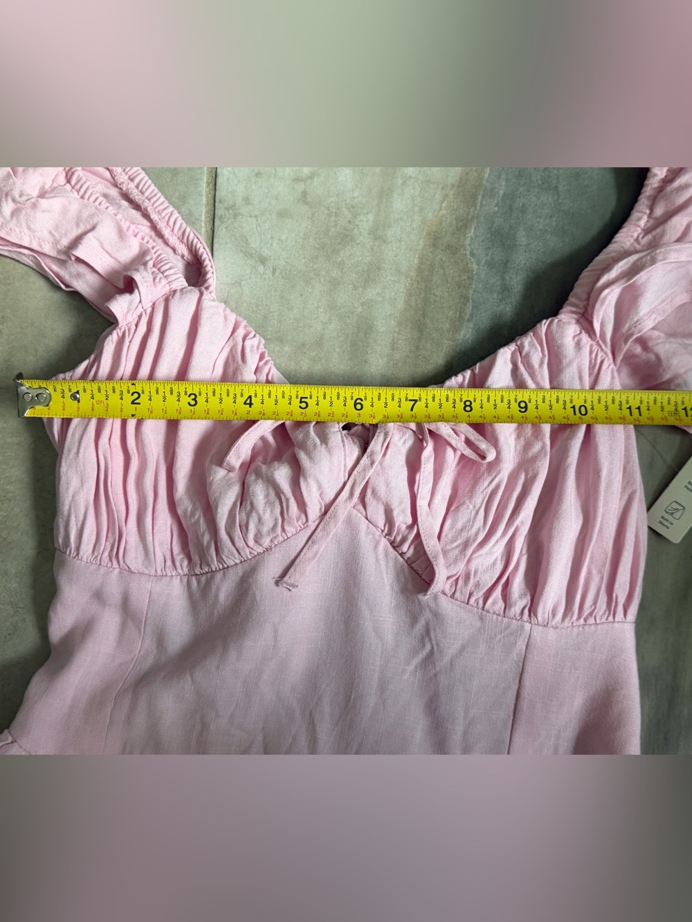 Hollister Flutter Sleeve V-Waist Corset Mini Dress with Pockets M Medium NWT - Picture 6 of 8